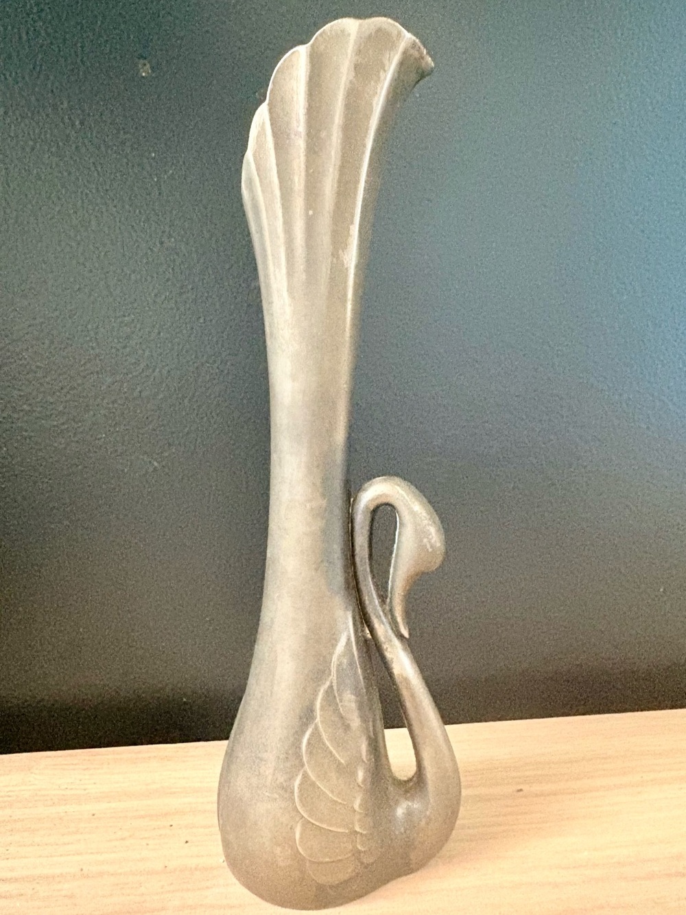 Vintage Swan Bud Vase Silver Plated